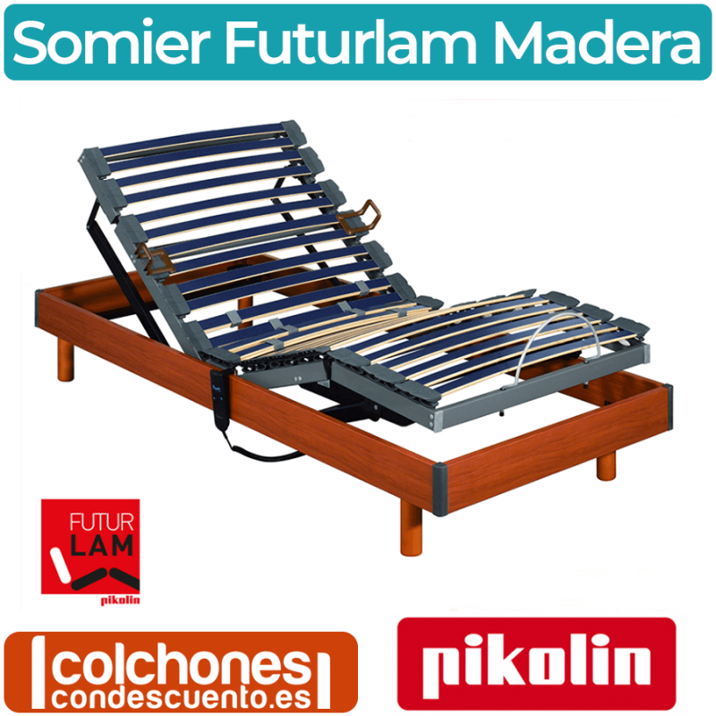 Somier articulado Futurlam Madera inalámbrico - SOMIER - 105x190 – Bechester