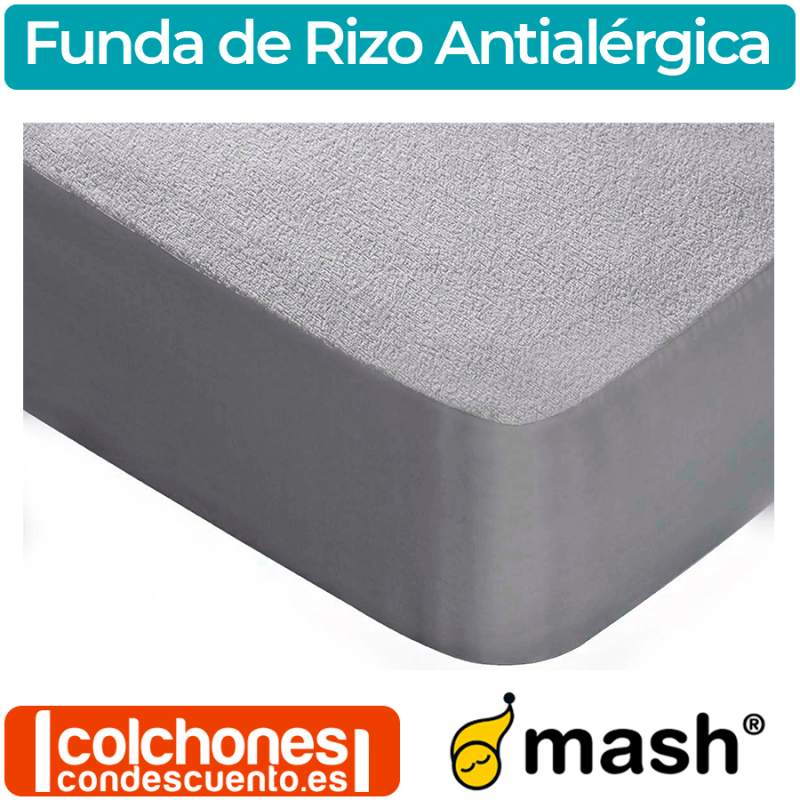 Funda de colchón de rizo antialérgica 90x190/200cm Antialérgica