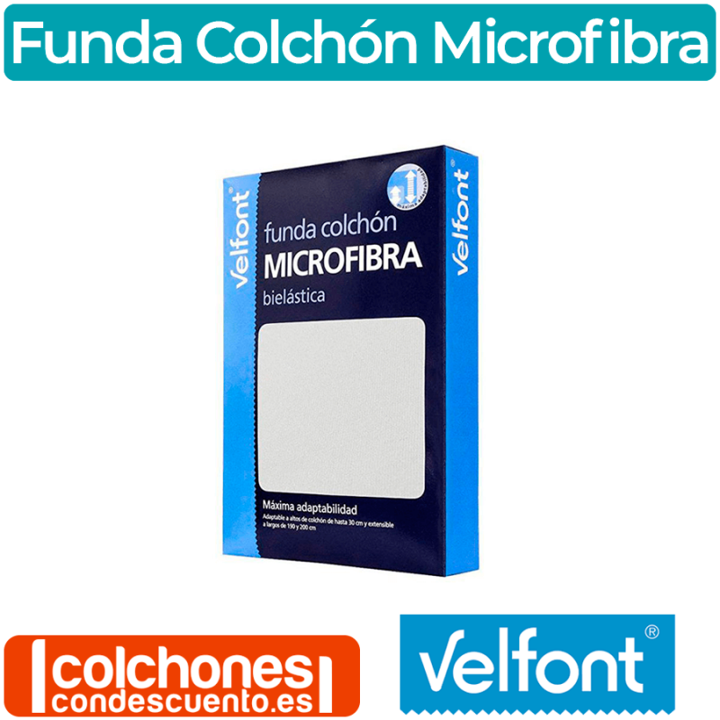 Funda protector de colchón Microfibra Velfont® - Colchonescondescuento