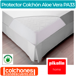 180x200 cm + 25 cm - Protector de colchón algodón suave - Protector  integral 4 lados con cremallera