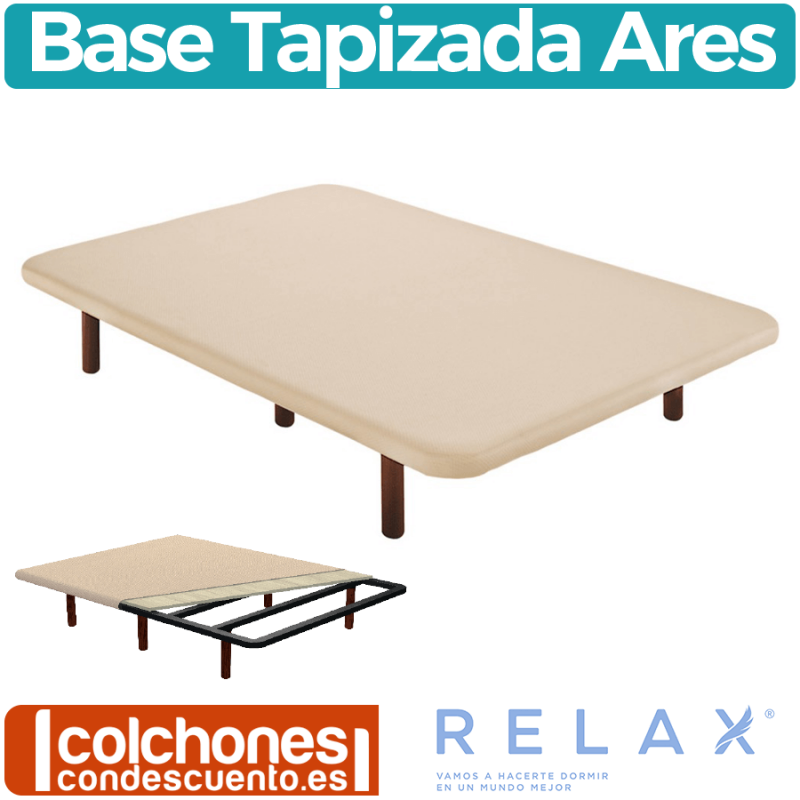 Tapirelax base tapizada modelo Ares Beige - Somieres