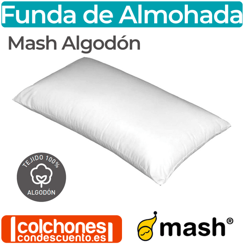 Funda de almohada de algodón poliester de Mash