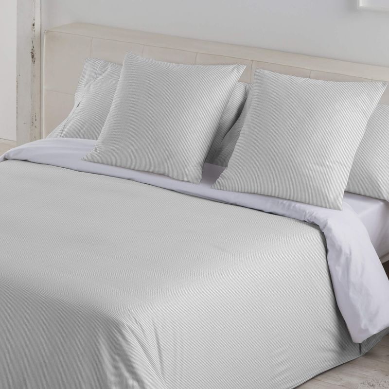 Funda de almohada de algodón 200 hilos topo cama 90 cm