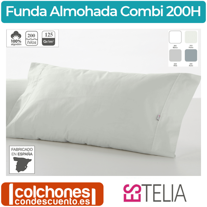 Funda Almohada Liso Combi 200h Estelia 