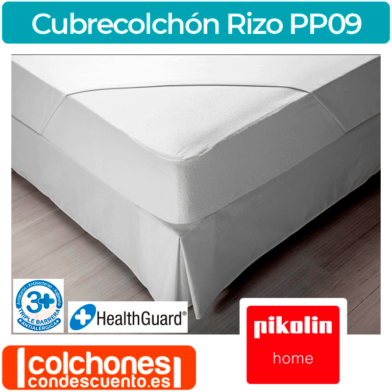 Cubrecolchón PP09 Rizo Antialérgico Pikolin Home Impermeable OUTLET