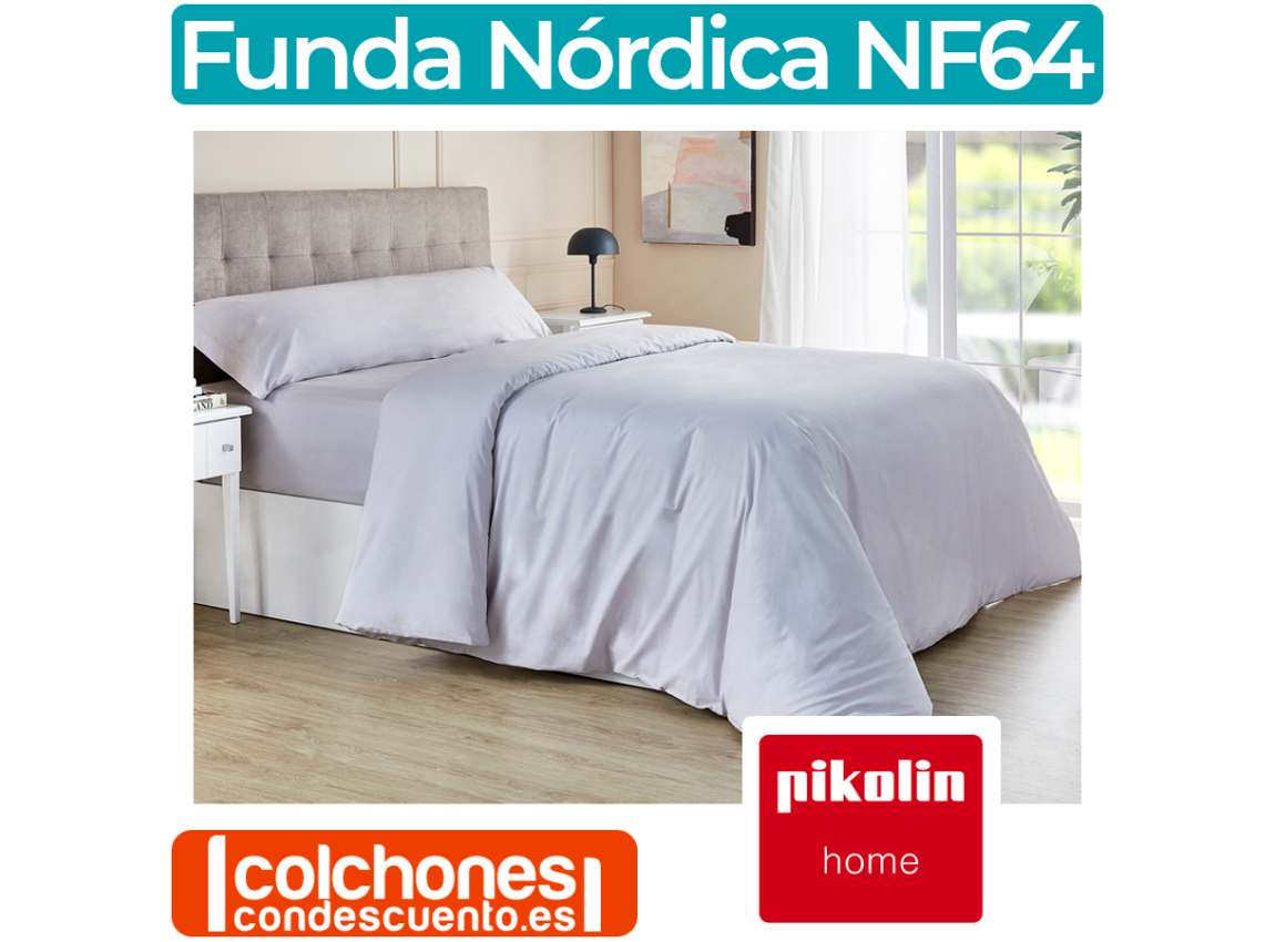 Juego Funda Nórdica NF64 Gris de Pikolin Home