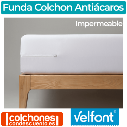 Funda Colchón Antiácaros Impermeable de Velfont