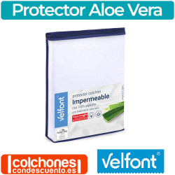 Protector Colchón Impermeable Rizo Aloe Vera de Velfont®